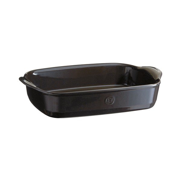 Vas dreptunghiular pentru copt Emile Henry, 36 x 23 cm, negru piper