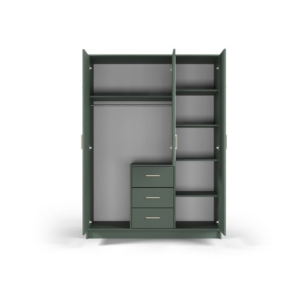 Dulap verde cu oglindă 147x200 cm Burren - Cosmopolitan Design-image-4