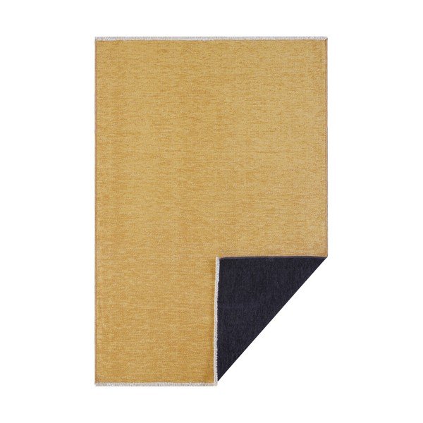 Covor cu 2 fețe Hanse Home Duo, 80x150 cm, negru-galben-image-2
