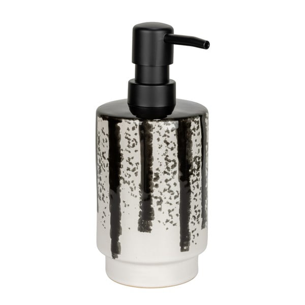 Dozator de săpun lichid alb-negru din ceramică 340 ml Subiza – Wenko-image-3