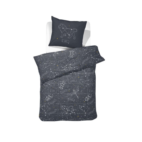 Lenjerie de pat din bumbac Damai Zodiac Night, 200 x 140 cm