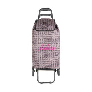 Geantă de cumpărături cu roți Lulucastagnette Ridey, 37 l, roz
