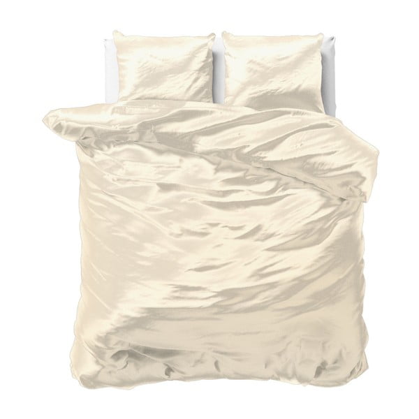 Lenjerie de pat din micropercal Sleeptime, 200 x 220 cm, bej