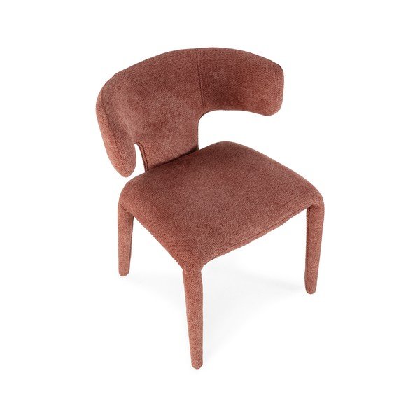 Scaun de living teracotă tapițat Maca – MOME-image-4