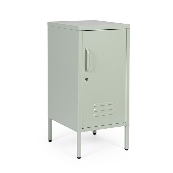 Dulap verde salvie din metal cu încuietoare 35x76x40 cm Cambridge – Yes Everyday-image-2