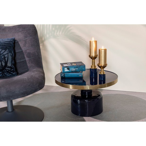 Măsuță auxiliară rotundă din metal ø 60 cm Glam – Zuiver-image-1