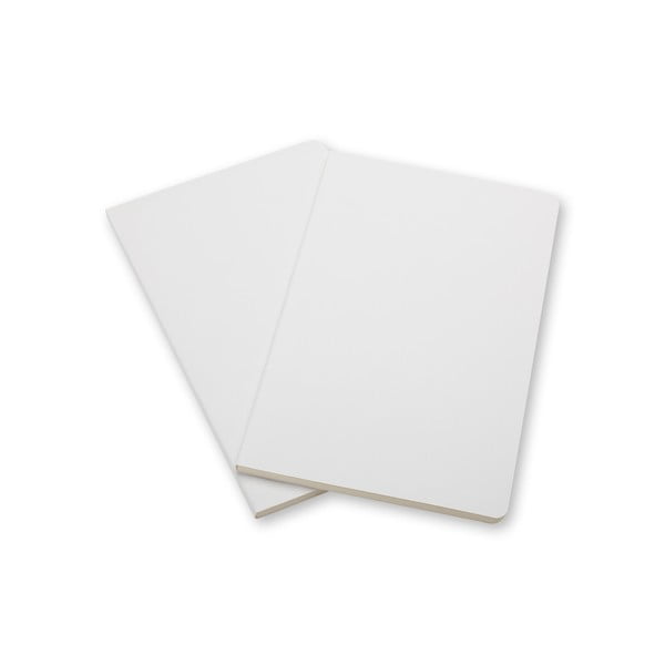 Caiet de notițe, alb, XL, Moleskine Volant, hârtie albă