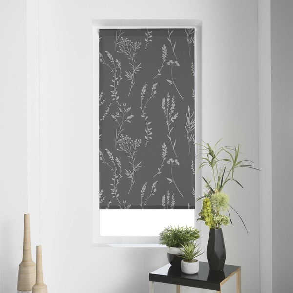 Jaluzea gri antracit din material textil 60x180 cm Forelista – douceur d'intérieur