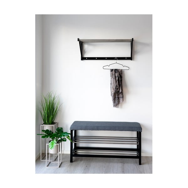 Pantofar gri cu bancă Padova – House Nordic-image-1