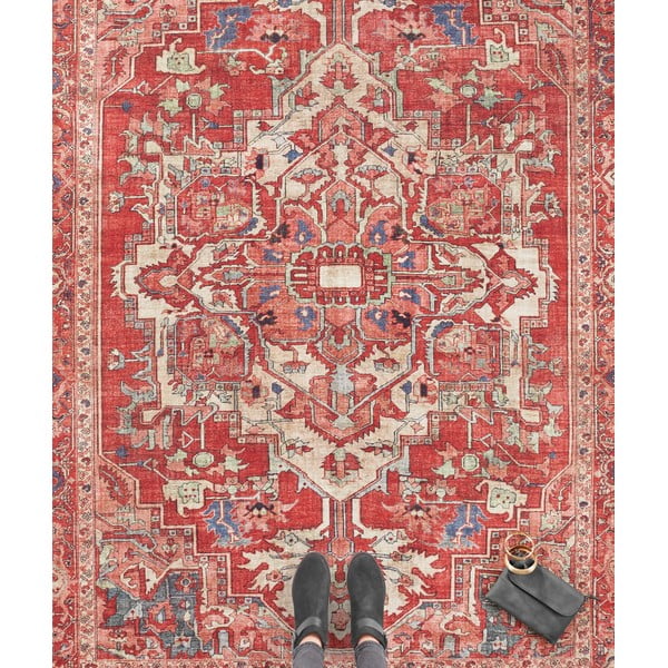 Traversă Nouristan Leta, 80 x 200 cm, roșu-image-1