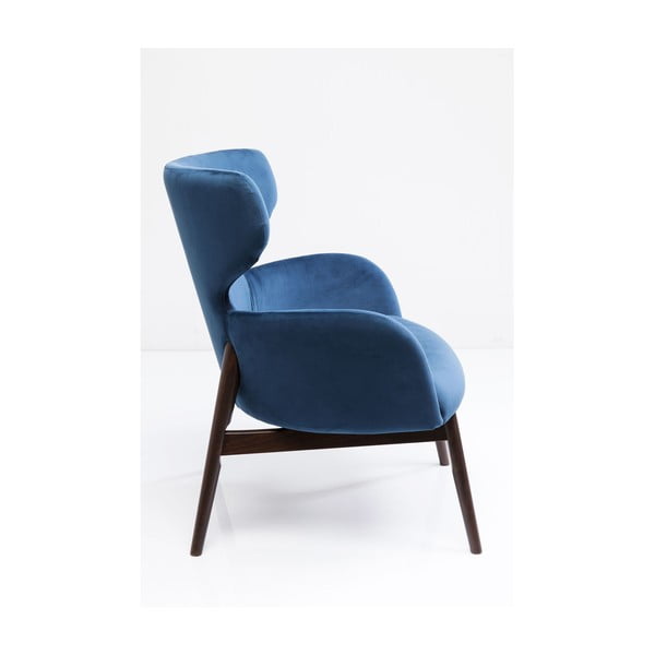 Fotoliu Kare Design Aroha Velvet, albastru-image-2