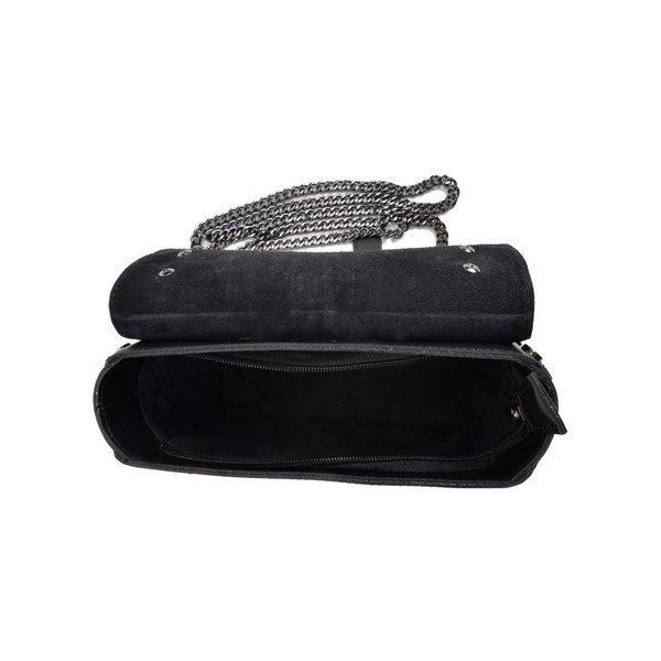 Geantă din piele Isabella Rhea Hanna, negru-image-2