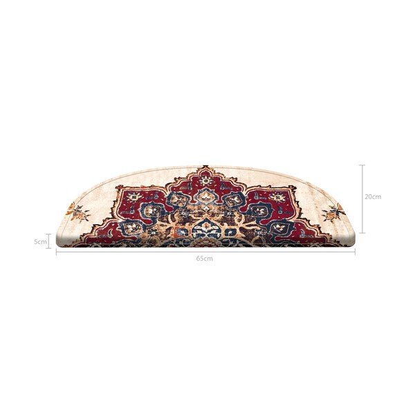Covorașe pentru scări în set de 16 bucăți 65x20 cm Floral Path - Vitaus-image-4