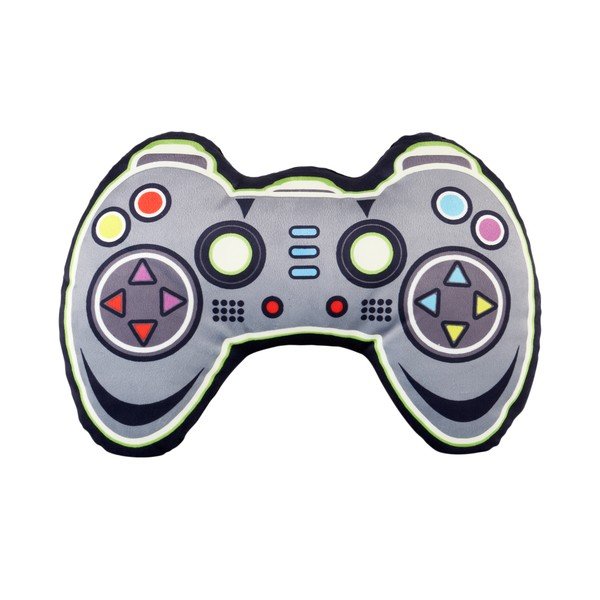 Pernă pentru copii fosforescentă din micropluș/cocolino Game Over – Catherine Lansfield-image-2