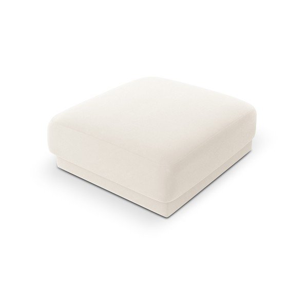 Taburet alb cu tapițerie din catifea Miley  – Micadoni Home-image-4