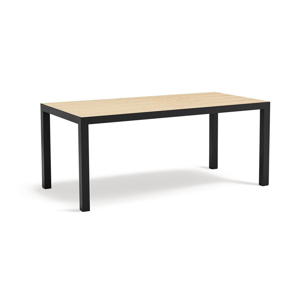 Masă de dining cu blat din lemn de stejar 75x180 cm Alma – Teulat