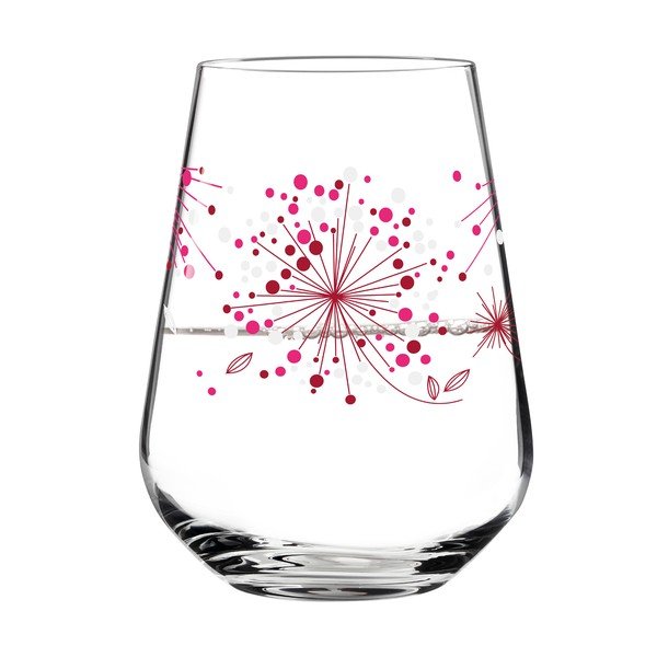 Pahar din sticlă cristalină Ritzenhoff Veronique Jacquart Red, 540 ml