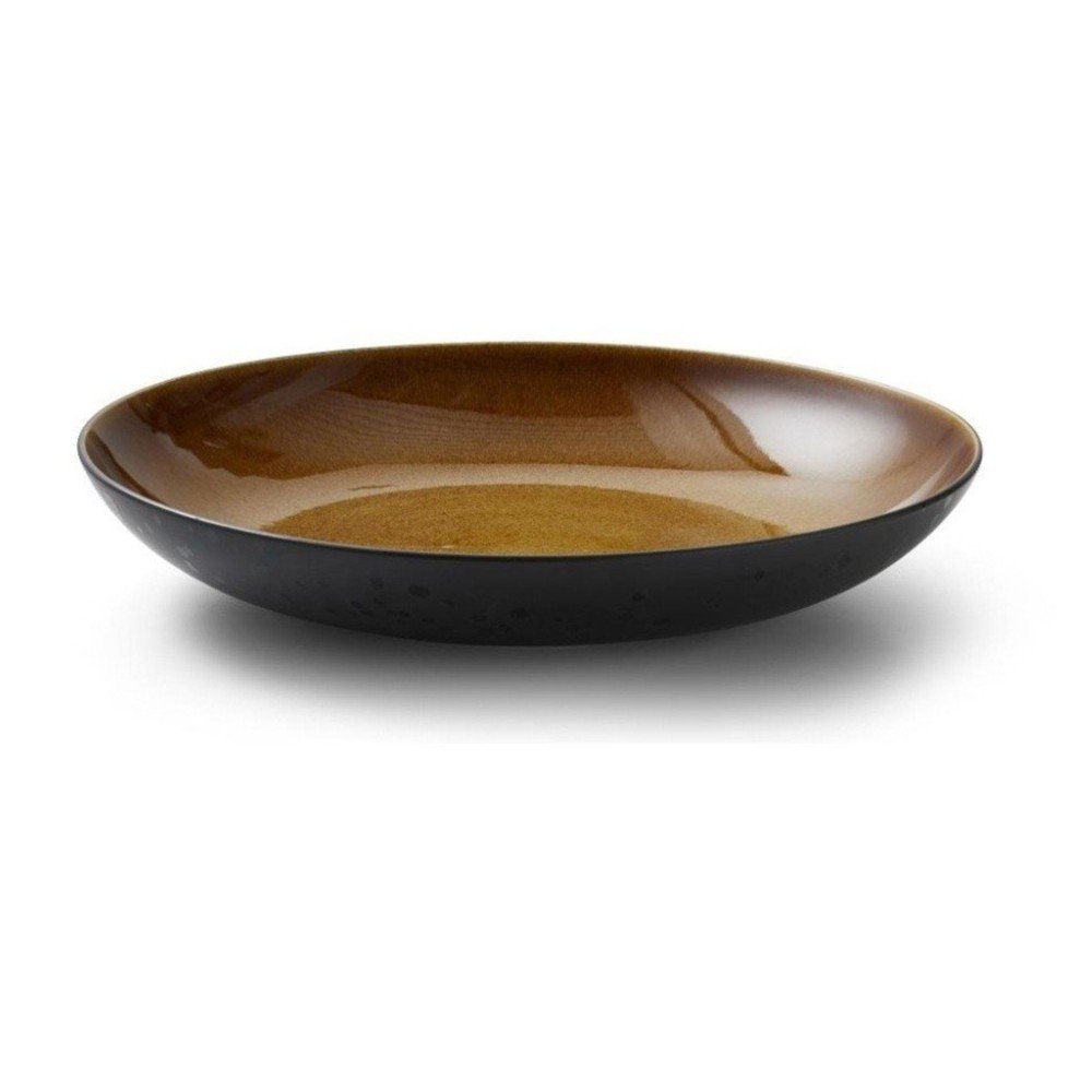 Bol negru/chihlimbar din gresie ø 40 cm Gastro Black/Amber – Bitz