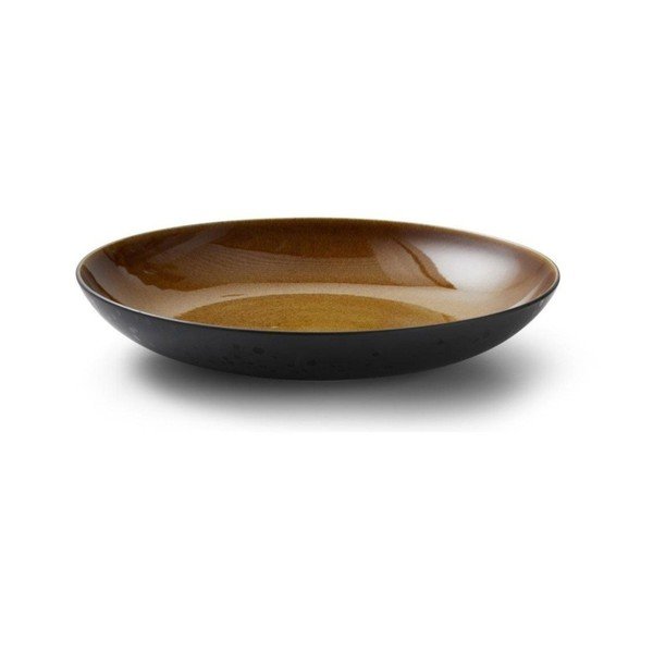 Bol negru/chihlimbar din gresie ø 40 cm Gastro Black/Amber – Bitz