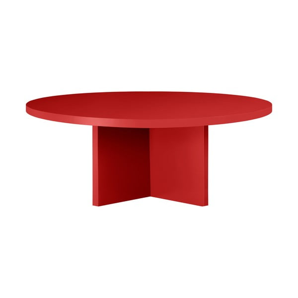 Măsuță de cafea roșie rotundă ø 100 cm Pausa – Really Nice Things-image-4