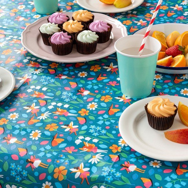 Față de masă din hârtie 120x180 cm Fairies in the Garden – Rex London-image-1