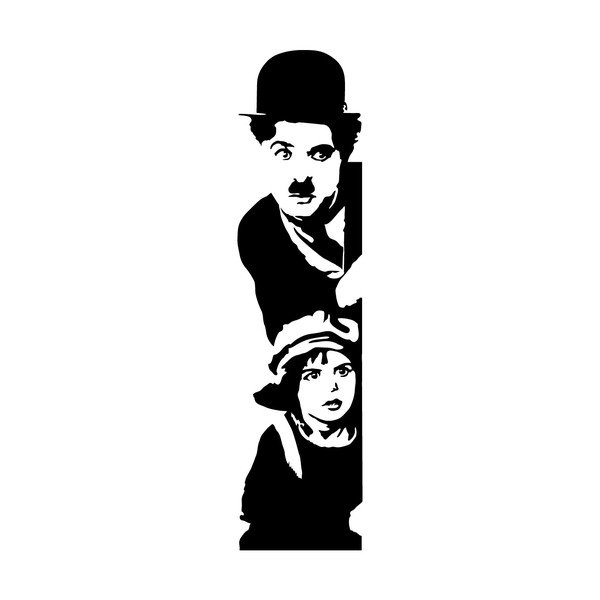 Autocolant Charlie Chaplin-image-1