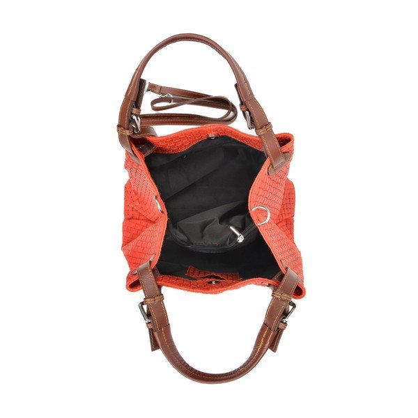 Poșetă de piele Isabella Rhea 858, roșu-image-2