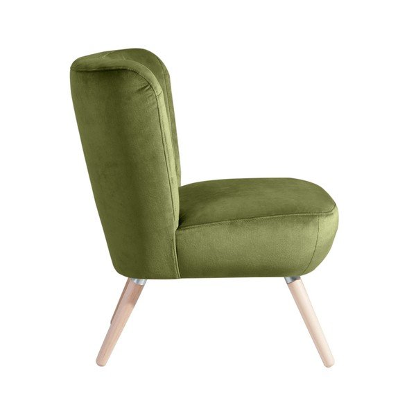 Fotoliu Max Winzer Neele Velvet, verde-image-1