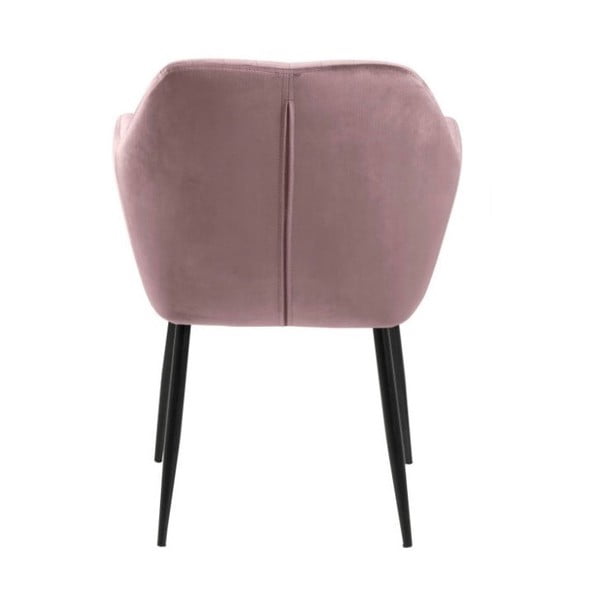 Scaun de sufragerie roz tapițat Emilia – Actona-image-4