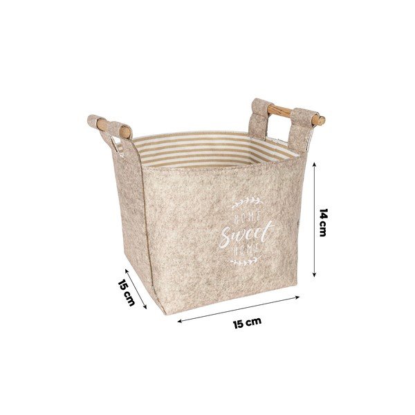 Coș de depozitare din material textil – Mioli Decor-image-1