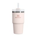 Termos roz deschis cu pai din oțel inoxidabil 600 ml Quencher H2.0 FlowState Tumbler Rose Quartz – Stanley
