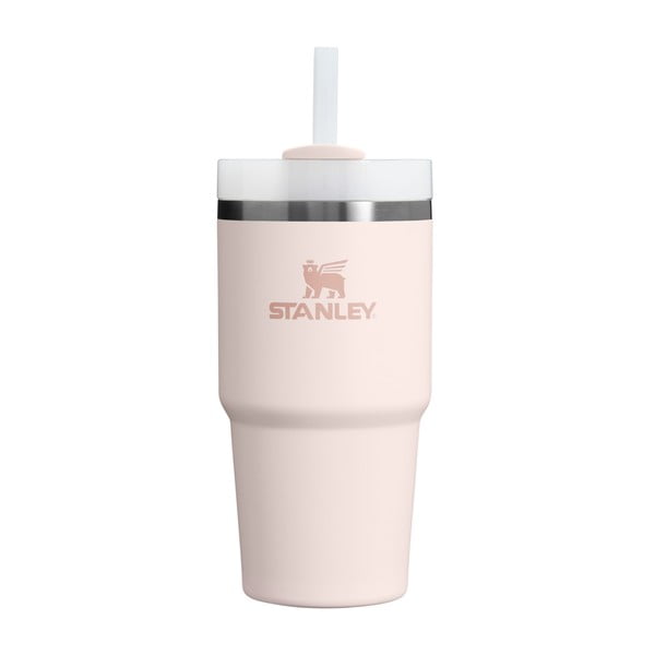 Termos roz deschis cu pai din oțel inoxidabil 600 ml Quencher H2.0 FlowState Tumbler Rose Quartz – Stanley