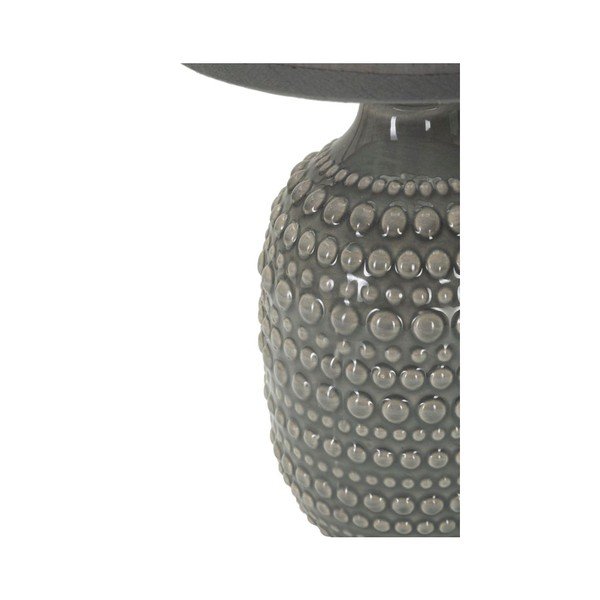 Veioză gri din ceramică cu abajur textil (înălțime 30,5 cm) Points – Mauro Ferretti-image-3