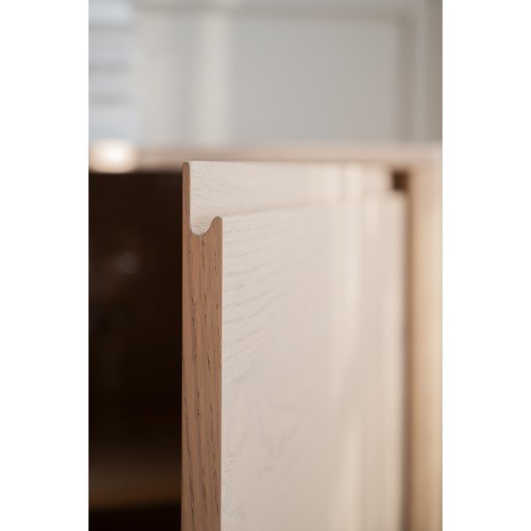 Comodă în culoare naturală deschisă cu aspect de lemn de stejar 180x70x40 cm Melstone – Rowico-image-3