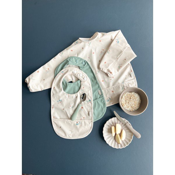 Boluri pentru copii, bej 2 buc. din silicon ø 13,5 cm Earth – Cam Cam Copenhagen-image-2