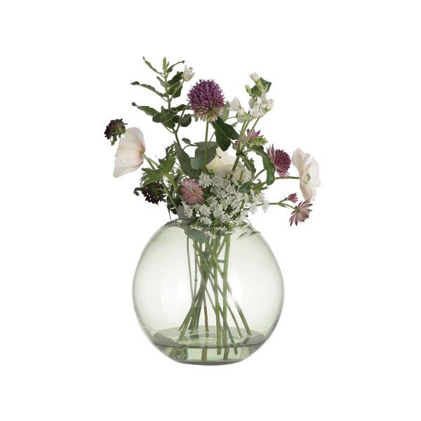 Vază din sticlă A Simple Mess Hedge, înălțime 18 cm, verde-image-1