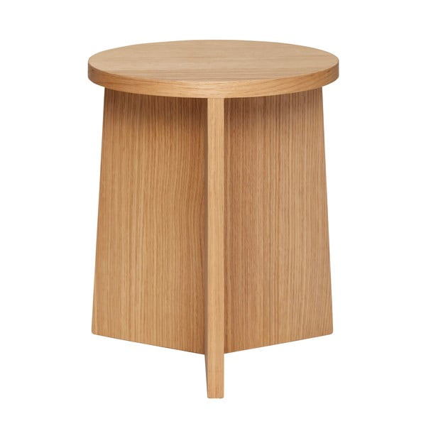 Scaun în culoare naturală cu aspect de lemn de stejar Split – Hübsch