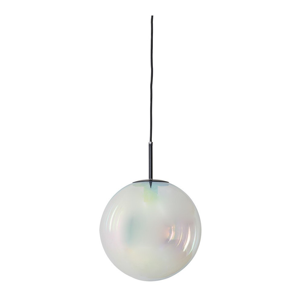 Lustră cu abajur din sticlă ø 30 cm Medina – Light &amp; Living