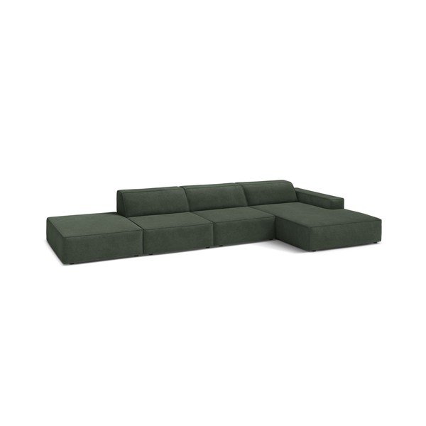 Colțar modular petrol (cu colț pe partea dreaptă/cu șezlong) Jodie – Micadoni 