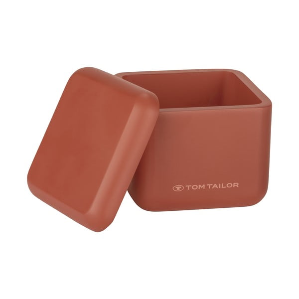 Organizator de baie portocaliu pentru dischete demachiante din polirășină Tom Tailor T-Rounded – Wenko
