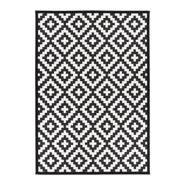 Covor reversibil Narma Viki, 160 x 230 cm, alb-negru-image-1