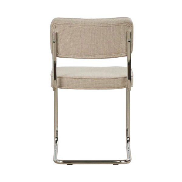 Scaun de dining bej balansoar tapițat Rupert – Unique Furniture-image-3