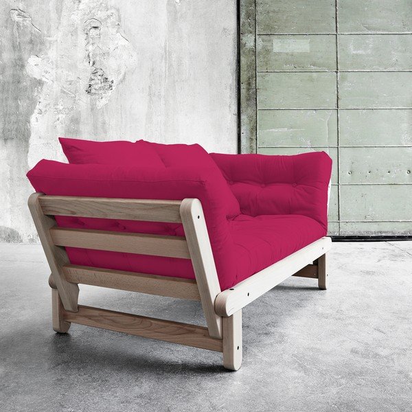 Canapea extensibilă Beat Beech/Pink-image-1