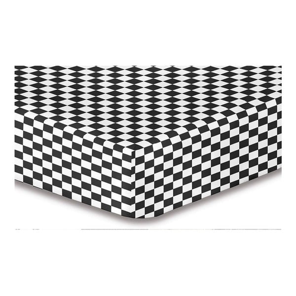 Cearșaf din microfibră cu elastic DecoKing Hypnosis Triumph Brisa, 200 x 220 cm