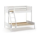 Pat pentru copii supraetajat alb 140x200/90x200 cm Scott - Vipack
