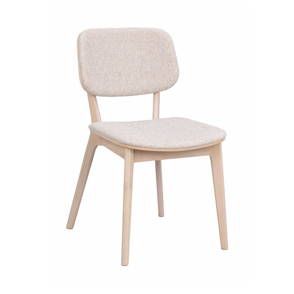 Scaun de dining crem/în culoare naturală deschisă din lemn de stejar Barrett – Rowico