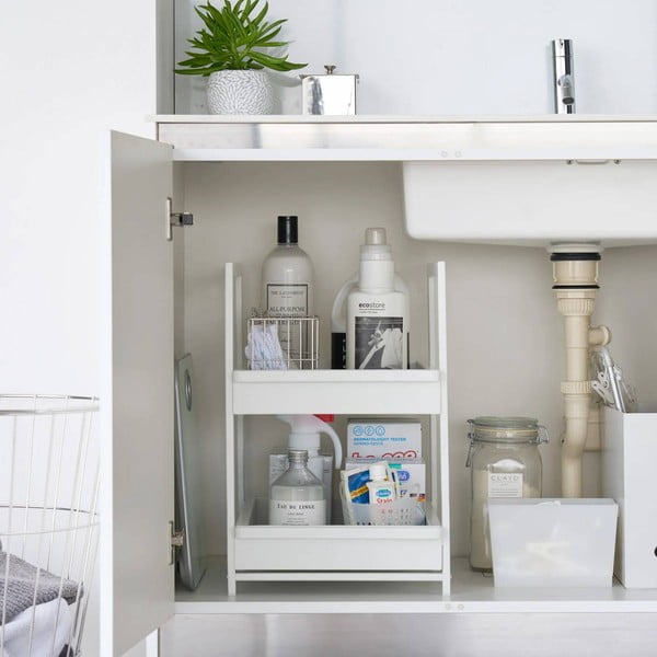 Raft suplimentar alb din metal 30x42 cm Tower – YAMAZAKI-image-4