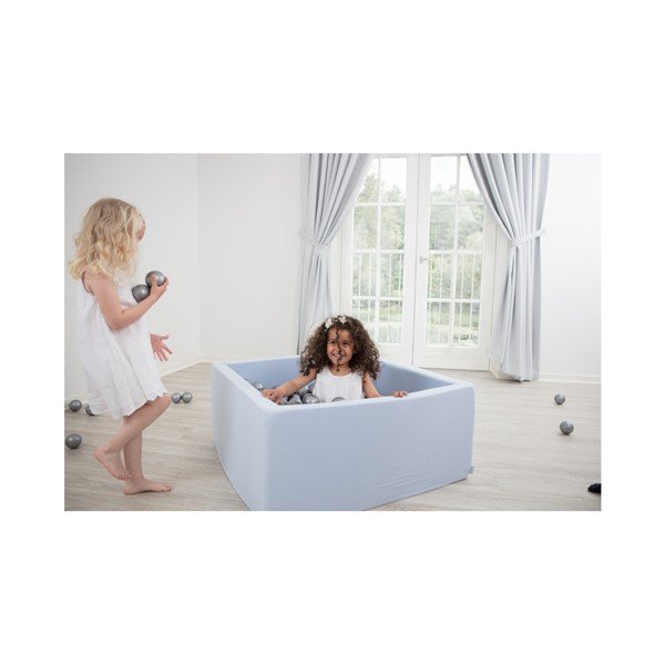 Piscină dreptunghiulară pentru copii cu 500 de mingi Misioo, 110 x 50 cm, gri-image-4