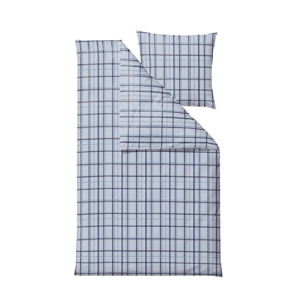 Lenjerie de pat albastră din bumbac organic pentru pat de o persoană 140x200 cm Define – Södahl