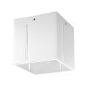Plafonieră albă cu abajur din metal 10x10 cm Pax – Sollux